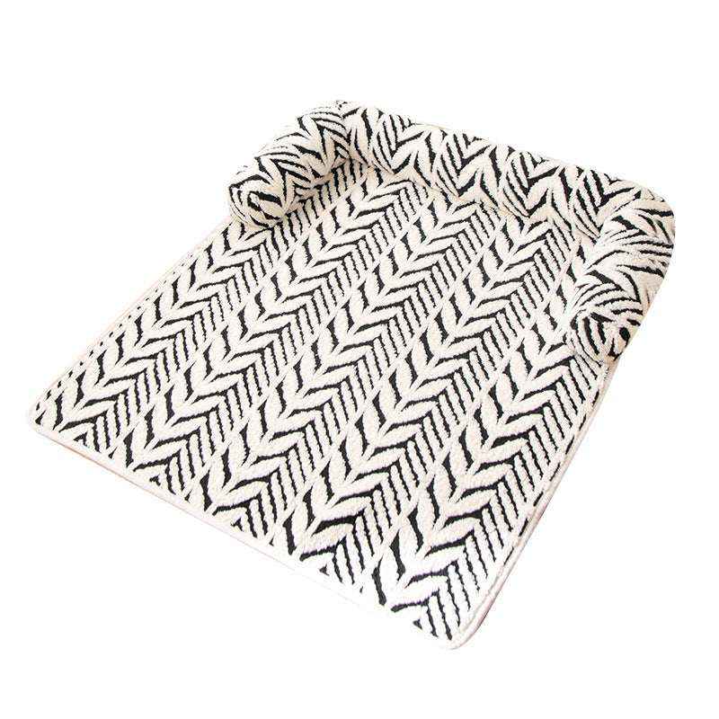 Plush Thick Non-Slip Sofa Pet Mat Dog Bed Pet Pad for Cats and Dogs - Kivora