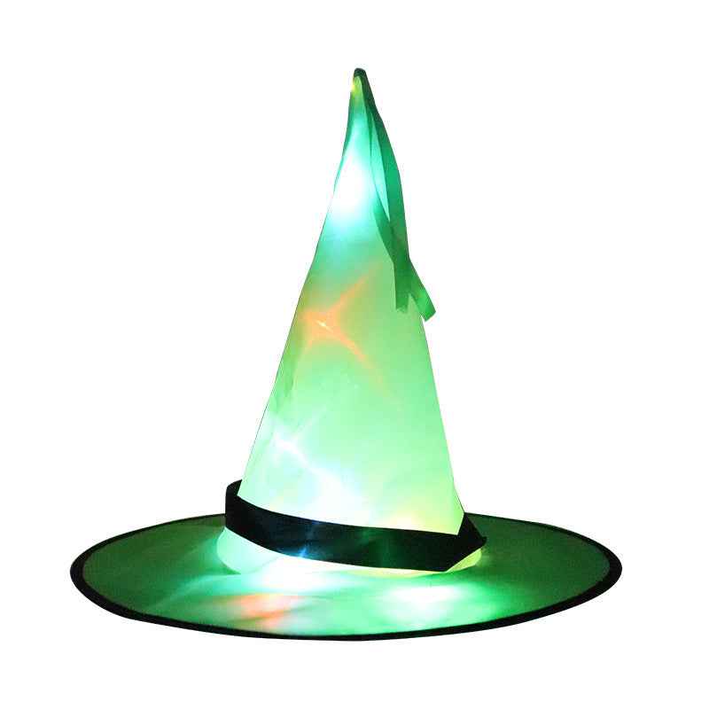 LED Light-Up Halloween Witch & Wizard Hat – Glow Party Costume Prop - Kivora