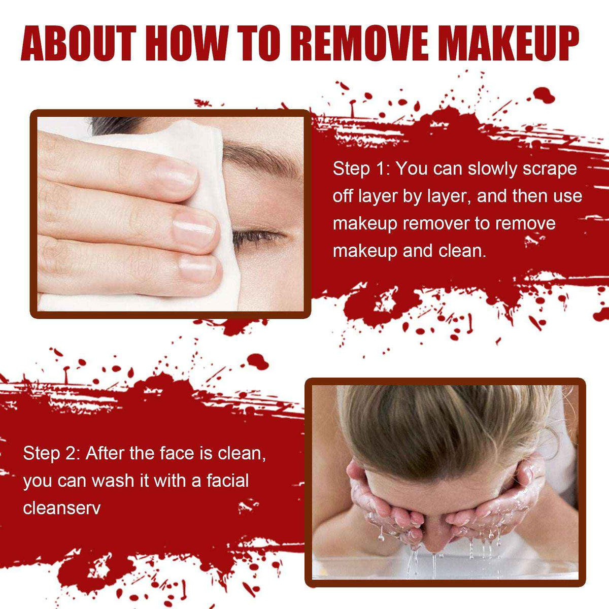 Halloween SFX Makeup Kit – Fake Wound, Scar Wax & Fake Blood Special Effects Set - Kivora