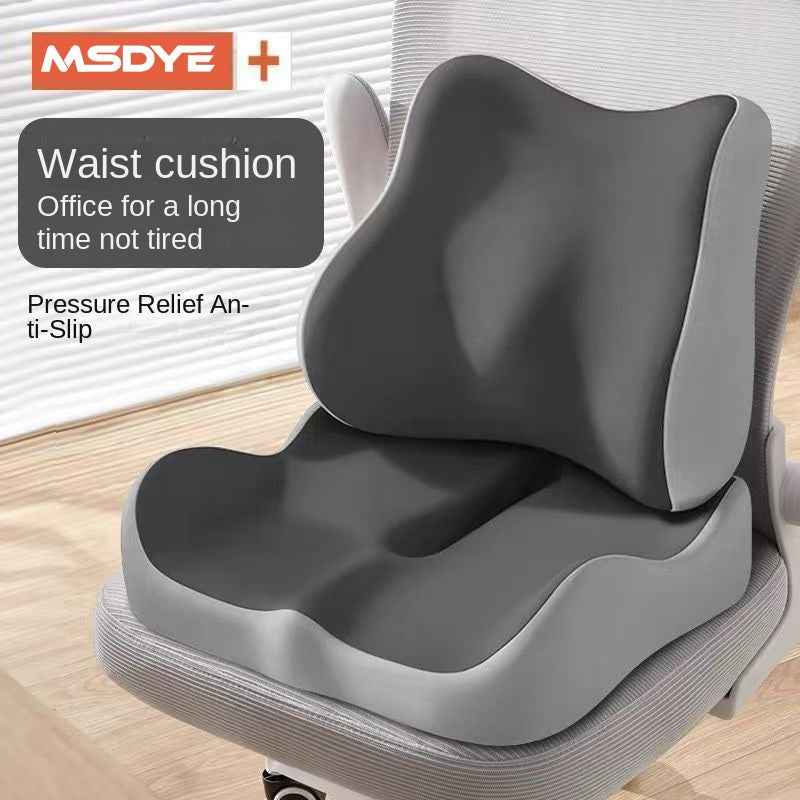 Office Chair Lumbar Support Pillow, Memory Foam Seat Cushion for Long Sitting, Car and Desk Use, Student Classroom Backrest Pad - Kivora