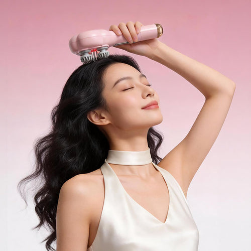 Cat Paw Air-Cushion Massage Hair Brush with Cleaning Function