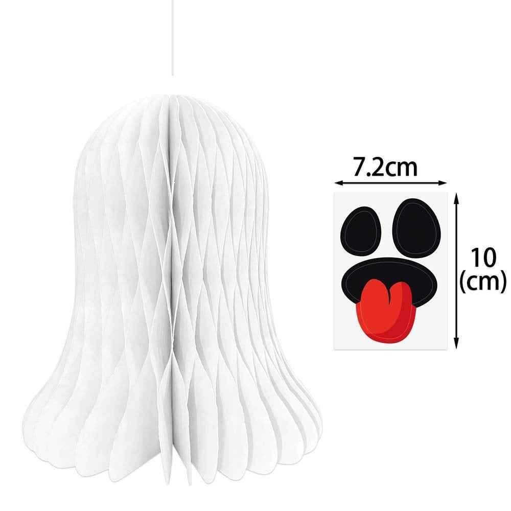 Halloween Honeycomb Ball Hanging Ornaments – 3D Pumpkin & Spider Party Décor - Kivora