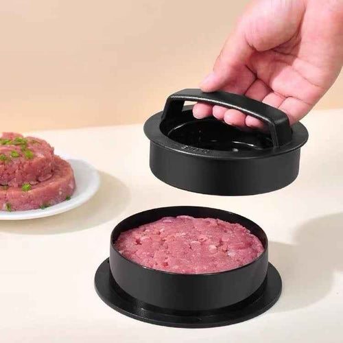 Burger meat press circular manual meat press combination - Kivora