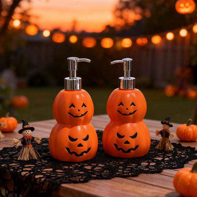 Ghost Face Pumpkin Shaped Soap Dispenser Bottle - Kivora