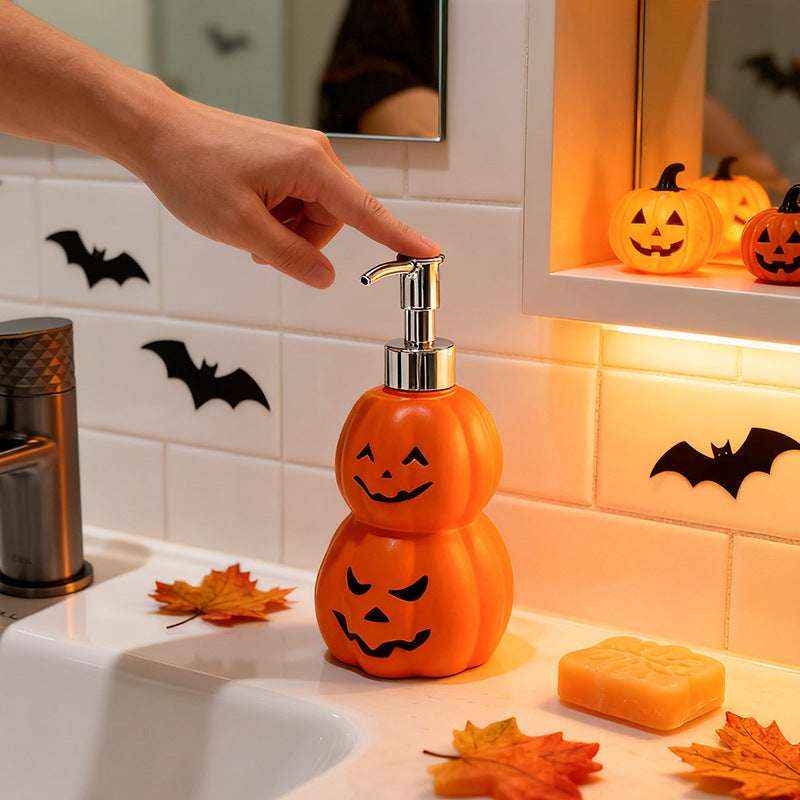 Ghost Face Pumpkin Shaped Soap Dispenser Bottle - Kivora