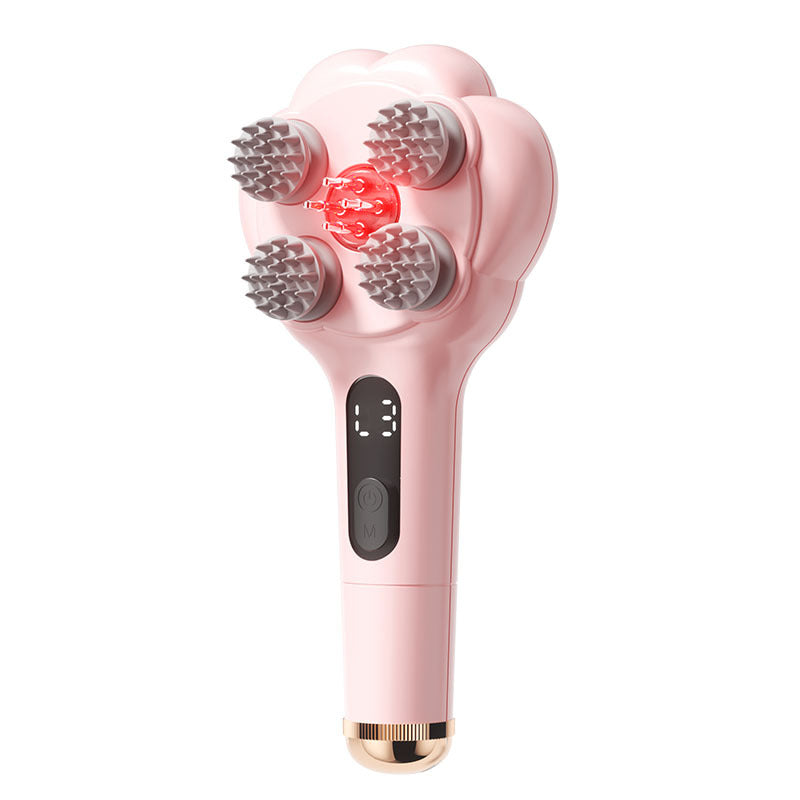 Cat Paw Air-Cushion Massage Hair Brush with Cleaning Function