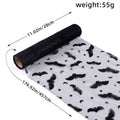 Halloween Bat Spider Web Yarn Roll Meal Mat Ghost Festival Party Table Decoration Mesh Tablecloth Table Banner - Kivora