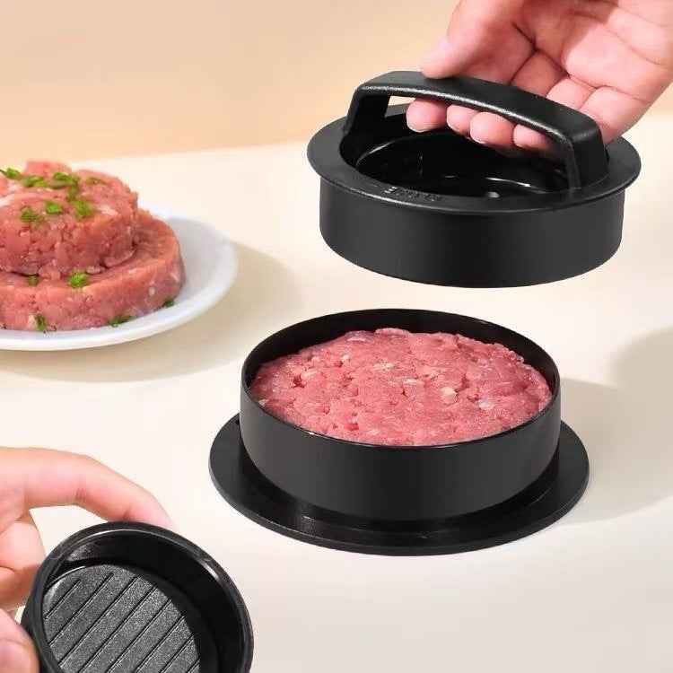 Burger meat press circular manual meat press combination - Kivora
