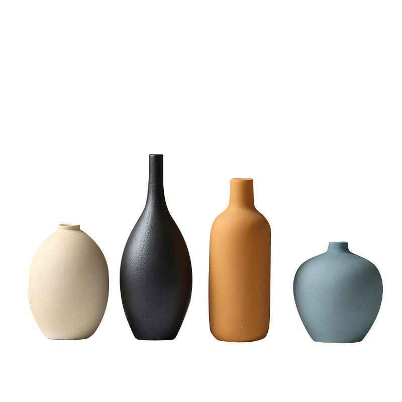 Ceramic Vase Set — Elegant 3-Piece Home Décor Collection - Kivora
