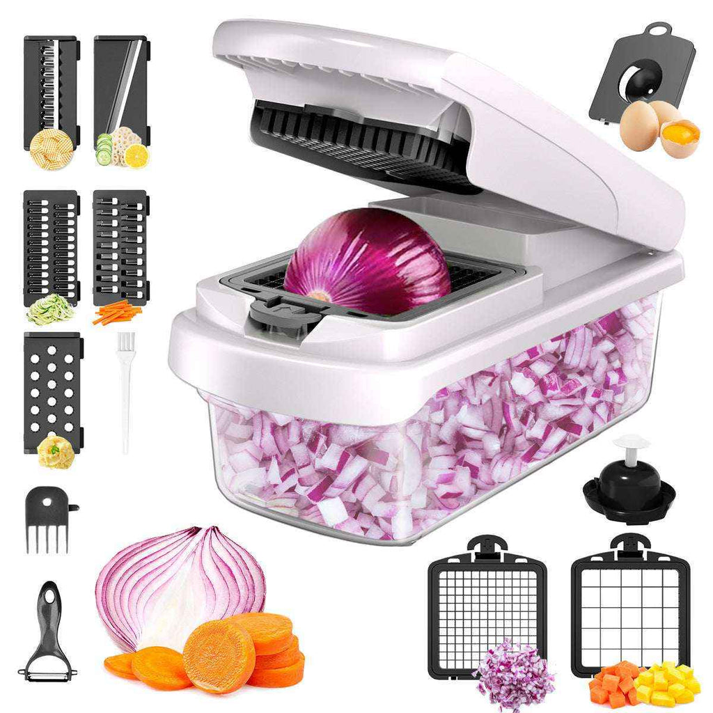 Home multifunctional vegetable slicer 15 in one potato slicer - Kivora