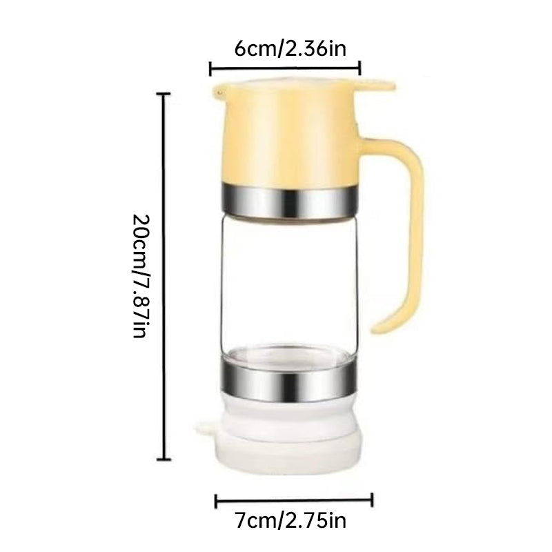 Glass Honey Dispenser with Press Pump & Handle, 300 ml