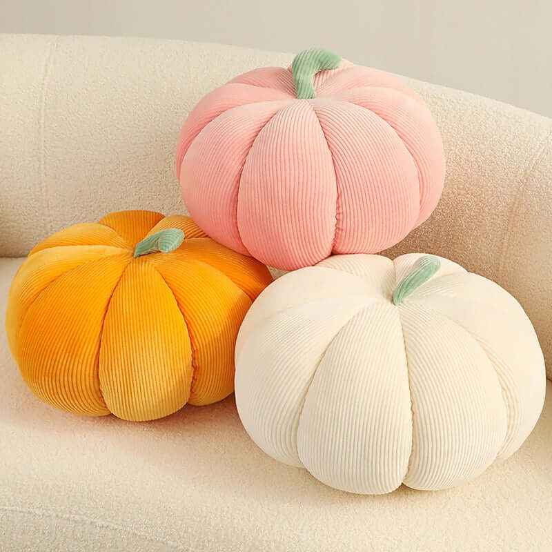 Cute Pumpkin Throw Pillow, Minimal Ins Style Sofa Cushion Living Room Bedhead Cushion Office Plush Cushion - Kivora
