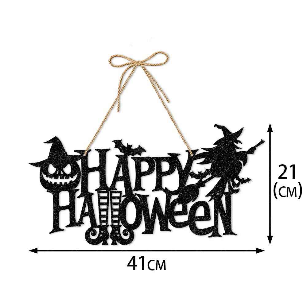 Halloween Door Hanger Decorations – Pumpkin, Skeleton, Bat, Witch & More - Kivora