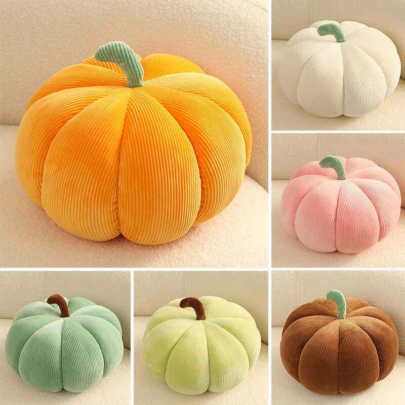 Cute Pumpkin Throw Pillow, Minimal Ins Style Sofa Cushion Living Room Bedhead Cushion Office Plush Cushion - Kivora