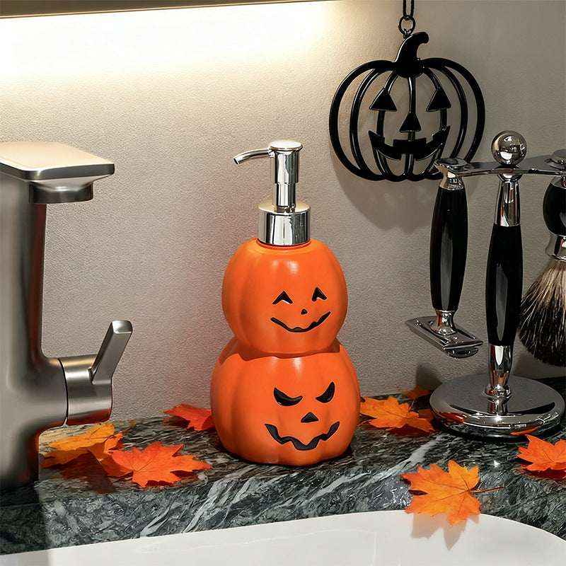 Ghost Face Pumpkin Shaped Soap Dispenser Bottle - Kivora