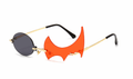 Funny Unique Rimless Round Flame Shape Sunglasses Women Vintage Clear Ocean Lens Eyewear - Kivora