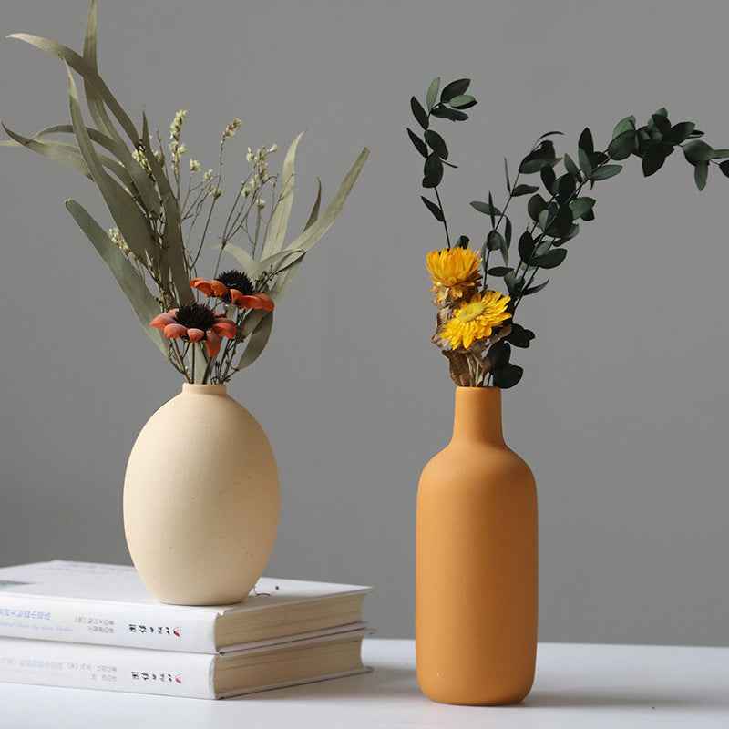 Ceramic Vase Set — Elegant 3-Piece Home Décor Collection - Kivora