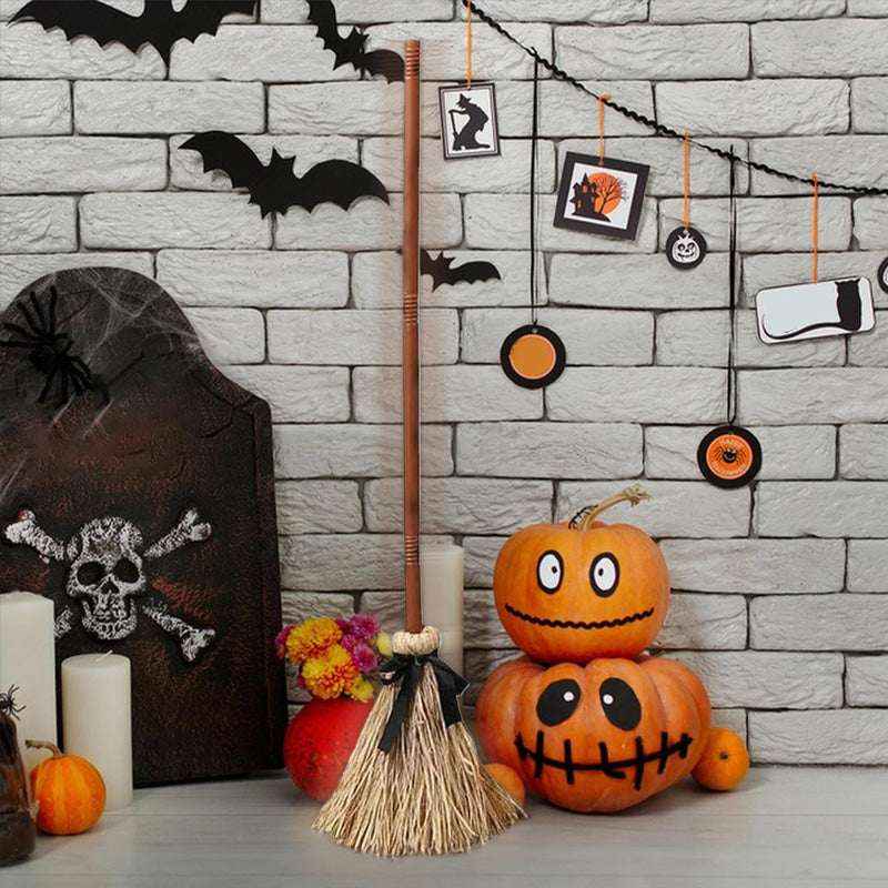 Halloween Floating Witch Broom – Dancing Broom with Spooky Ghost Sound - Kivora