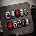 Gothic Crow & Dead Tree Press-On Nails – Dark Armor Wearable Nail Patches - Kivora