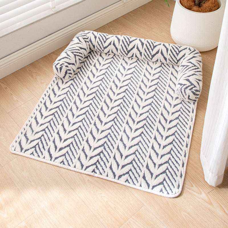 Plush Thick Non-Slip Sofa Pet Mat Dog Bed Pet Pad for Cats and Dogs - Kivora