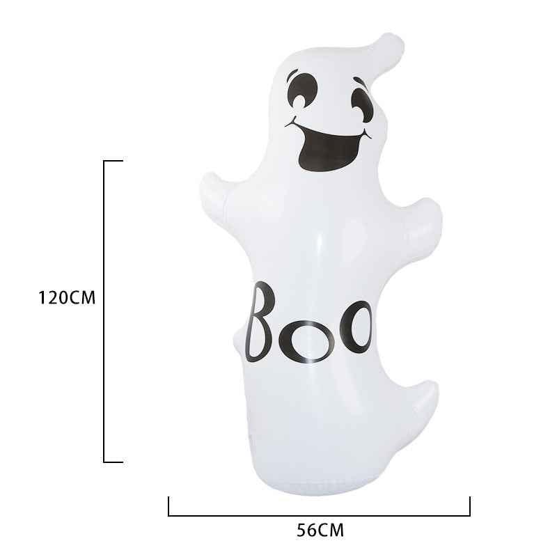 Halloween Inflatable Pumpkin & Ghost Tumbler – Standing Garden Ornament Decoration - Kivora