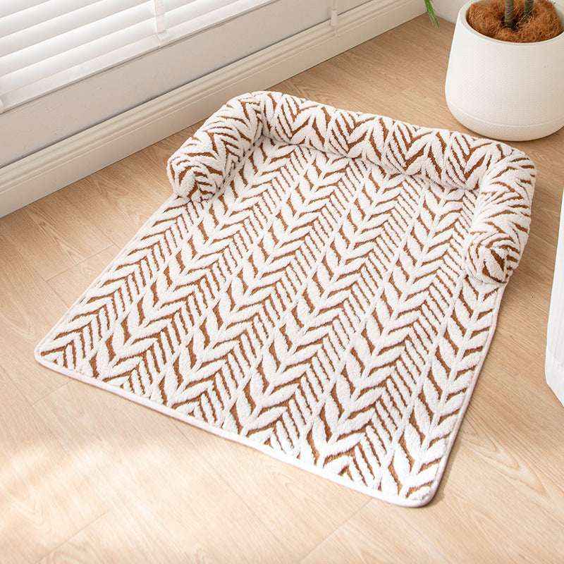 Plush Thick Non-Slip Sofa Pet Mat Dog Bed Pet Pad for Cats and Dogs - Kivora