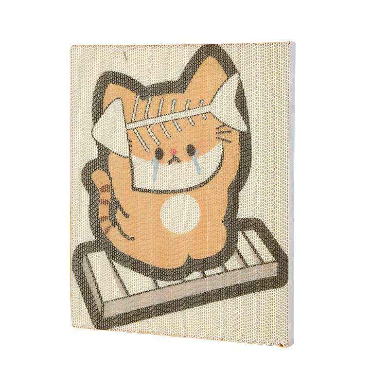 Creative New Design Steak Corrugated Cat Scratcher, Cat Claw Sharpening Rest Toy, Anti-Scratch Wall-Mounted Standing Cat Toy - Kivora