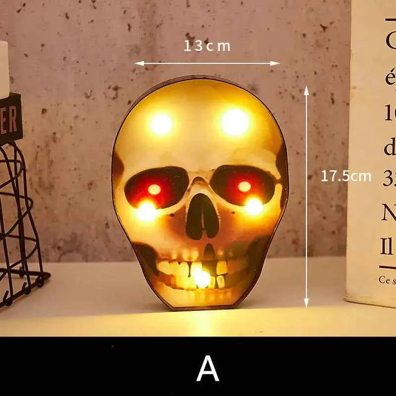 Halloween Lights home Decorative Led Lights Diwali Styling Lamp Night Light Helloween Spider Bat Pumpkin Ghost Skull Lights - Kivora