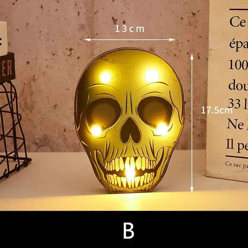 Halloween Lights home Decorative Led Lights Diwali Styling Lamp Night Light Helloween Spider Bat Pumpkin Ghost Skull Lights - Kivora