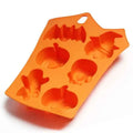 Halloween Silicone Mold – 6-Grid Pumpkin, Bat, Skull & Ghost Candy & Chocolate Mold - Kivora