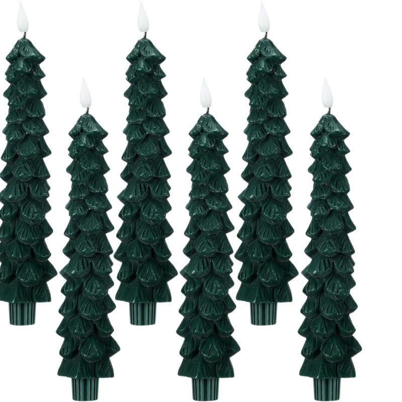 LED Christmas Pine Cone Simulation Candle Lamp Bullet Paraffin Christmas Decoration Atmosphere Modeling Lamp