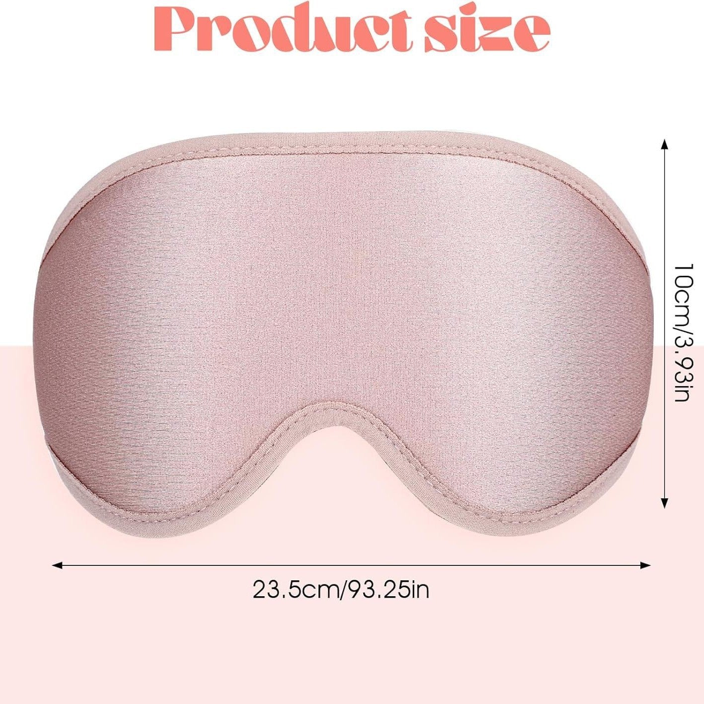 3D Sleep Blackout Eye Mask, Stereo Cut, Does Not Press On The Eyeballs, Fully Blackout, Adjustable And Breathable Sleep Mask