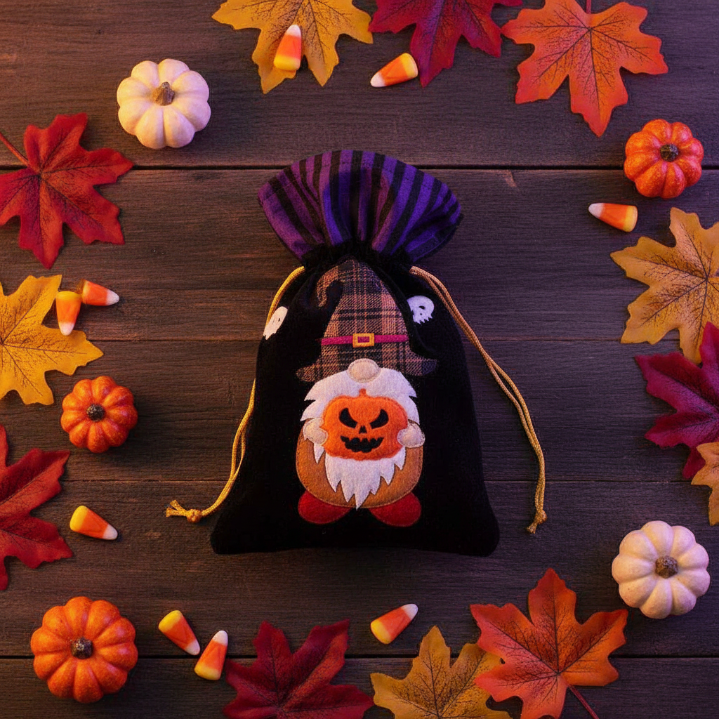 Black Halloween Candy Bag