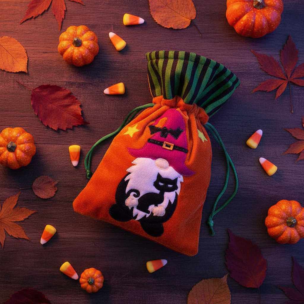 Orange Halloween Candy Bag